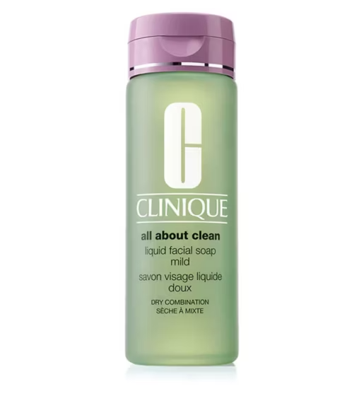 Clinique 3-Step Liquid Facial Soap Mild 200ml - Skin Type 1 & 2